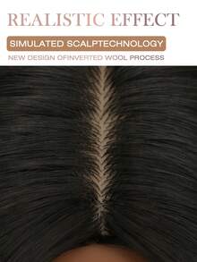 黑色中分长直假发，26英寸，女士自然直发假发，蓬松透气，耐热合成纤维假发，非常适合初学者打造时尚日常造型，完美适用于约会、拍照、角色扮演、优雅派对、音乐节、聚会等场合。 - 黑色 - 查看 7