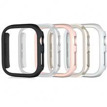 5PCS Hollowed-Out Bezel Case Compatible With Apple Watch 40mm 41mm 44mm 45mm 42mm 46mm,Hard PC Edge Protective Bumper Cover Shell, Shockproof Scratch-Resistant Dustproof For Apple Watch Series 11 10 9 8 7 6 5 4 SE - Multicolor - View 14