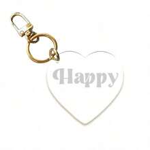 1 pieza Llavero personalizado de acrílico con forma de corazón, llavero de corazón personalizado, llavero de nombre personalizado en oro, regalo del Día de San Valentín, regalo para pareja, llavero de nombre de acrílico personalizado, llavero de corazón de acrílico, llavero con nombre con forma de corazón, llavero con nombre grabado, regalo con nombre personalizado, regalo para maestros, amigos, familia, fiesta de boda, acrílico personalizado, regalo perfecto de San Valentín, multifuncional, armonía familiar, vida elegante, vida artística - Multicolor - Ver 8