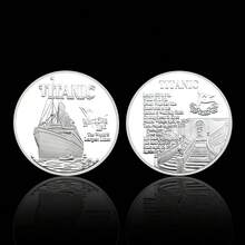 Moneda conmemorativa británica de 1912 Medalla chapada en oro y plata Moneda de desafío Colección Regalo de vacaciones - Multicolor - Ver 8