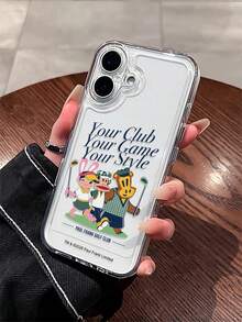 Officially Licensed Paul Frank Transparent Space Case Phone Case, Full Coverage Shockproof Camera Protection With Monkey, Rabbit, Bear, Letter Pattern, New Design Compatible With IPhone 13/14/15/16/17 Pro Max - Multicolor - View 1