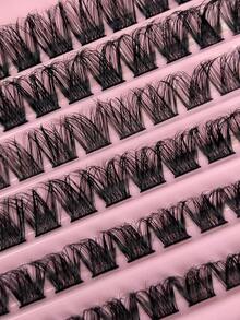 100 Clusters D Curl 8-16MM Lashes Wispy Fluffy Volume Lash Clusters Soft Glam Individual Lashes DIY At Home Reusable False Eyelashes For Daily Wear Natural Look - D - 查看 4