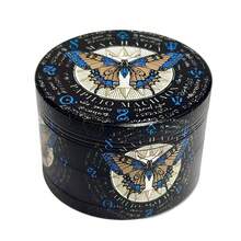 1个手动研磨器，金属研磨器，家用研磨器，香料研磨器，烟草研磨器，无需电源，清洁和烟草配件，情人节和圣诞节礼物 - 彩色 - 查看 17