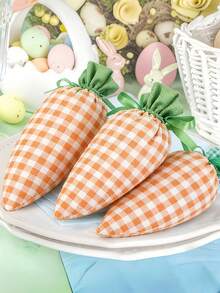 Túi quà hình củ cà rốt, đồ trang trí giỏ quà Phục Sinh, túi đựng kẹo bằng vải có dây rút, thích hợp cho tiệc sinh nhật, trang trí lễ Phục Sinh, đồ trang trí giỏ quà mùa xuân, trò chơi săn trứng, quà tặng tiệc tùng. - Nhiều màu - Xem 5