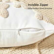 Lifein 20x20 Pillow Covers-Throw Pillow Cover Tufted Boho Jacquard Pillow Covers Farmhouse Decorative Pillow Cover Pillow Cases For Gift Couch Sofa Bed Chair Living Room Home Decor - ColorV - 查看 5