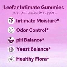 LEEFAR Feminine Probiotic Gummies For Women's PH Balance & Dryness, 60 Count - 1 chai - Xem 6