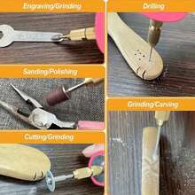 轻巧手持式工艺工具，集切割、研磨、雕刻、抛光、精密钻孔于一体，USB迷你电钻。包含钻头、扳手、六角扳手，两套组合套装满足不同需求。