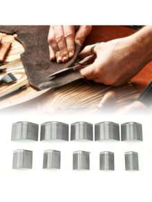EstiloTendenciaJuego De Recortadoras De Esquinas, 10 Piezas/Caja En Forma De V Para Cuero, Recortadora De Esquinas, Perforadora De CinturóN, Cortadora De Cuero, Herramienta De Corte Para ArtesaníA De CueroCalidad PremiumVersióN Mejorada - 1 - Ver 3