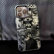 Hot O-Oasis Band Phone Case For  16,15,14,13,12,11,8,7,Pro,Max,Plus,Mini,XS,SE Anti Fall Black Matte Hard.Holiday Phone Accessories. - z4 - 查看 10