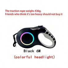 Retractable Pet Leash With LED Light, USB Rechargeable Dog Leash For Golden Retriever And Other Pets