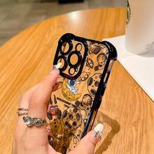Electroplated Frame Phone Case with Airbag Corners, Offering Drop and Impact Protection. Compatible with iPhone 17 12, 13, 14, 15, 16 Plus, Pro, Pro Max, and 16E - Negro - Ver 7