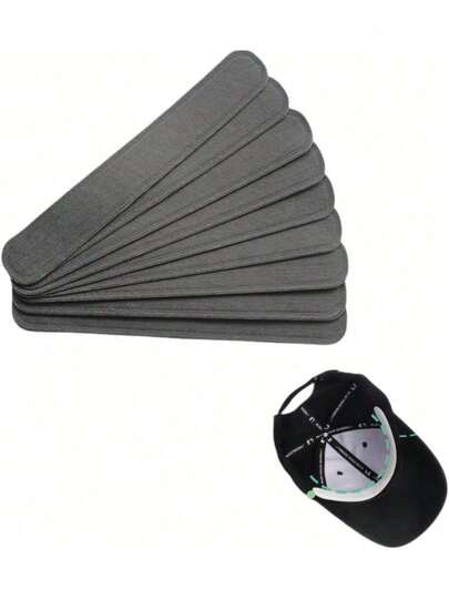 Tendencia10 almohadillas para orejas de sudor para gorro, forro de sudor, absorbente, almohadillas para orejas desechables, para el sudor, gorro, para béisbol, tenis, caza, sombrero de golf, Negro -, 5 7/8Calidad premium