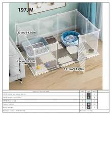 Indoor Dog Fence For Small Dogs, Puppies, Rabbits, Pets, Foldable Isolation Gate, Puppy Playpen - Multicolor - View 17