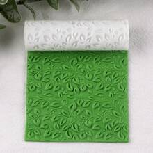 1pc Leaf Pattern Polymer Clay Texture Rolling Pin, Polymer Clay Earring Making Rolling Pin - Ideal For Creating Polymer Clay Texture Boards - White - View 2