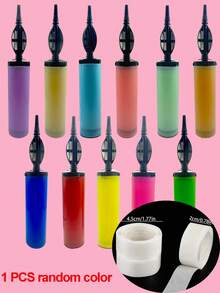 1/2/3pcs Hand-Held Balloon Pump Set, Dual-Direction Manual Balloon Pump - Party, Wedding, Birthday, Special Event Supplies/Balloon Inflation Tool, Convenient And Effortless/Inflator/Pump, Essential For Christmas, Halloween, New Year, Festivals, Random Color And Style - Multicolor - View 12