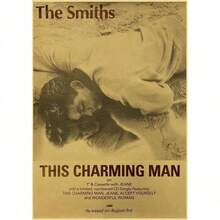 1张无框摇滚乐队史密斯复古海报，复古家居房间酒吧装饰美学艺术壁画帆布艺术印刷品，流行风格 - 彩色 - 查看 33