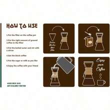 600ml New Juego de cafetera Pour Over jarra de vidrio sin papel con filtro de acero inoxidable 304 cafetera de vidrio reutilizable goteador de café manual goteo - Multicolor - Ver 6