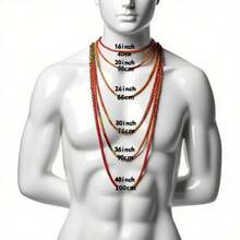 This Is A High-Quality Cuban Chain Made Of Premium Copper Material And Inlaid With Colorless, With A Width Of 24 Millimeters And A Thickness Of 4 Lines.It Features Colorless Stones, Available In Lengths From 16 To 26inch Inches,, Men's Fashion Accessory, Statement Necklace Alternative, Men's Chain Necklace, Studded Chain, Bold Link Jewelry, Minimalist Chain Design, Durable Metal Chain, Solid Construction Chain, Men's Jewelry Lovers - 16毫米 - 查看 8