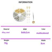 Bộ 330 chiếc móc cài hình càng cua màu vàng + bạc + trắng kèm vòng, gồm 30 móc cài và 300 vòng, chất liệu hợp kim kẽm, thích hợp cho làm đồ trang sức và xâu hạt. - Nhiều màu - Xem 7