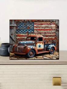 5D Truck Diamond Art Kits For Adults Beginners,DIY Full Round Drill Diamond Painting Kits American Flag, Paint By Diamonds Dot Gem Art Crystal Easy,Home Wall Decor - Multicolor - View 4