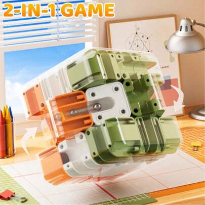 Cub magic labirint 3D, jucărie de ghicire a creierului pentru conștientizare spațială, joc de puzzle stimulator al creierului cu dificultate ridicată, jucărie portabilă pentru copii pentru joc interactiv, provocare multiplayer, cadou excelent pentru băieți, fete, ziua de naștere, Crăciun, întoarcerea la școală
