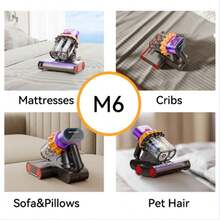 E.LUO Bed Vacuum Cleaner, 18Kpa,400W Dual Roller Vacuum Cleaner With UVC, Hot Air And High Heat, Strong Suction, Dual Cup Handheld Sofa Vacuum Cleaner, Suitable For Pillows, Baby Beds, Sofas And Pet Hair. - US A Type Plug(110-127V) - View 10