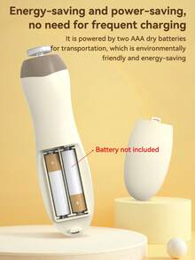 1 Set Electric Nail Trimmer, Includes 6 Grinding Heads, Quiet Nail File, Nail Clipper And Manicure Tool Kit (Requires 2 AA Batteries, Not Included) - Multicolor - View 8