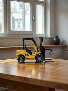 Children's Boys Engineering Truck Model, Friction Powered Construction Truck Toy, Transformable Foldable Transport Truck, Truck And Indoor Building Toy, Construction Vehicle Toy, Outdoor Children's Toy, Skid Steer Loader Toy, Boys Truck Toy, Beach Toy, Boys Toy, Toy Car, Gardening Toy, Monster Truck Toy, Boys Birthday Gift - Yellow Forklift - View 5