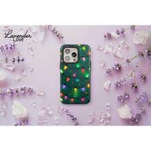 Funda de Teléfono de Vacaciones: Patrón de Luces de Navidad Verdes 17 16 15 14 13 12 Pro, S25 S24 S23 Ultra Plus, Pixel 9 8 Funda de Teléfono Creativa de Dibujos Animados, Resistente a Impactos y Caídas, Protección Completa, Adecuada para 17/17ProMax/iPhone16/16Plus/16Pro/16ProMax, iPhone15/15Plus/15Pro/15ProMax, iPhone14/14Plus/14Pro/14ProMax, iPhone13/13Pro/13ProMax, Regalo Perfecto para Novia, Novio, Día de San Valentín, Navidad - Blanco - Ver 1