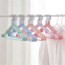 10pcs Durable Metal Clothes Hangers - Space Saving, Non-Slip, Rust-Proof, Adjustable And Foldable, Efficient Drying And Storage - Multicolor - View 6