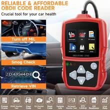 DT60 OBD II Scanner,,Smog Check & I/M Readiness, Turn Off MIL & Engine Light, VIN Retrieve, Lifetime Free Update, Great Gift For Mom & Beginners - DT60 - View 3