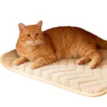 1 pieza Alfombrilla para mascotas para todo el año, Cama acolchada cálida para mascotas, Colchoneta para dormir de gato o perro que retiene la temperatura constante, Antifouling y antiestática - Multicolor - Ver 5