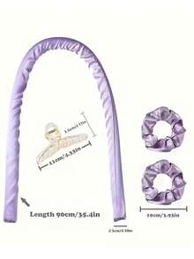 4pcs/Set Slouchy Hair Curler Set, Includes 1 Hair Curler, 2 Hair Ties, And 1 Hair Clip, No Heat Required - Multicolor - View 12