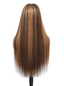 28英寸蜜金色假发,真人前额发丝,200%密度,13x4高清蕾丝前假发,自然发际线,预先拔毛,渐变色蕾丝前假发,女士直发,带婴儿发。 - SP4/27 - 查看 25