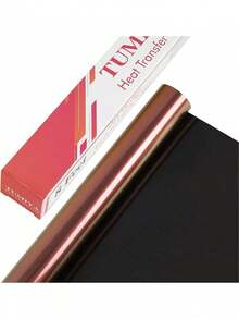 EstiloTendenciaRollos De Vinilo Dorado Para Planchar, 12 X 8 Pies, Vinilo  Brillante Para CamisetasCalidad PremiumVersióN Mejorada - E5 - Ver 2