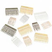 5/8/10 Teeth Metal Hair Comb Bronze Tone Hair Clips Claw Hairpins DIY Jewelry Findings & Components Wedding Hair Supplies - Multi-tooth Comb - View 6