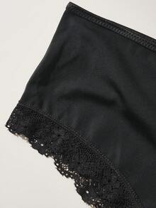 Plus 3条装蕾丝花边交叉后背内裤 - 彩色 - 查看 7