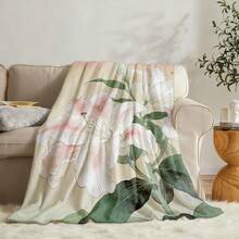 Lily Plant Tapestry Room Decoration Wall Decor Blanket Symbolizing Vitality Ultra-Soft Lightweight Silky Design For Elegant Decor Warm Flannel Blanket For Sofa Bed Travel Camping Polyester Fiber Thoughtful Gift For Family Friends Valentine's Gift Shipped From USA - Nhiều màu 17 - Xem 1