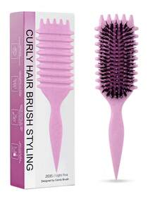 Hair brushes-EU+UK 2026 New Upgraded Curling Hair Styling Brush, With Bristles And Special Designed Curling Hair Comb, Hair Curling Styling Brush - Multicolor - View 2