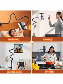 High-Quality Rotating Slouchy Bracket, Tablet Stand, Spiral Bedside Phone/Tablet Holder, Suitable For IPhone, Android Phones, Birthday Gift For Family And Friends, 360° Rotation - Multicolor - View 7