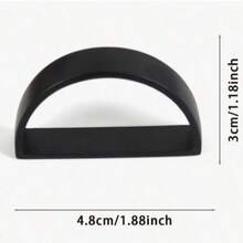 6pcs D-Shape Napkin Rings, Suitable For Home, Restaurant, Dining Table Decor, Party & Holiday Decoration, Napkin Clips - Multicolor - View 11