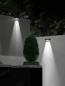 1/4件組太陽能壁燈，1LED/2LED/4LED（白光/暖光），1000流明亮度，家用LED景觀照明，適用於花園裝飾/庭院/走廊/入口/庭院/交叉口/戶外牆面/室內牆面/居家裝飾 - 彩色 - 查看 8