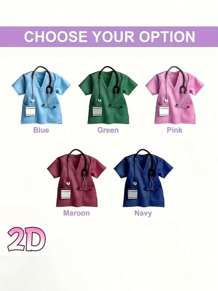 2D Personalized Nurse Name Keychain, Customized Keychain For Medical Staff, Gift For Future Nurses, Nursing Students And Nursing School Graduates, Registered Nurse Keychain, Nursing Keychain - Multicolor - View 1