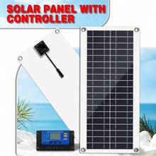 ZGZXSEXHZ 10W Flexible Solar Panel With Controller Kit, Lightweight & Bendable, Suitable For 18V Battery, For Camping, RV, Boat And Outdoor Power Supply - 10W Flexible Solar Panel + 100A Controller - View 7