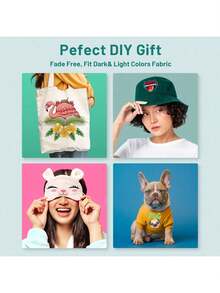 EstiloTendenciaPelíCula De Transferencia DTF, 50 Hojas De Papel DTF De 21.59 X 27.94 Cm Con Almohadilla De ImpresióN Inteligente Para Todas Las Impresoras De SublimacióN Y TDF, PelíCula DTF Para Pirateo DeCalidad PremiumVersióN Mejorada