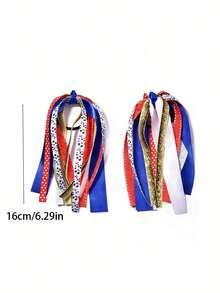 Bộ 2 dây buộc tóc in kỹ thuật số họa tiết bóng đá World Cup, phụ kiện tóc dễ thương và thời trang, nhiều màu sắc, phù hợp cho trang phục hàng ngày, quà tặng tựu trường, ngày Valentine, ngày của Mẹ, tiệc sinh nhật, trang phục cổ vũ World Cup, quà năm mới. - Nhiều màu - Xem 4