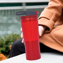 TendenciaTermo Para Cafe Acero Inoxidable Vaso Termico 480mlCalidad premium - Rojo - Ver 5