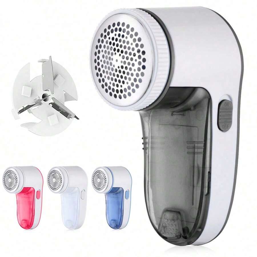Portable Fabric Defuzzer, Efficient Electric Lint Remover For Clothes, Bedding, Sofa Cushions, Car Seat Covers And Other Textile Products - Requires 2 AA Batteries (Not Included) - Multicolor - View 1