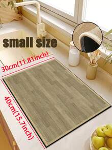 【热销！】1 件装柔软橡胶亚麻厨房地垫，3.5 毫米厚厨房地毯，简约木纹厨房吸水地垫，大尺寸地毯，缝边防止脱皮，吸水易清洁，亚麻表面，泡沫中间层，橡胶底部，适用于厨房地毯、厨房装饰、婚礼装饰、家居装饰、浴室地垫、玄关地垫、洗衣房地垫、走廊地毯、客厅地垫等。 - 彩色 - 查看 17