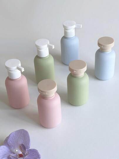 100ml/60ml 4Pcs Generic Travel Bottles Set - Leak-Proof Frosted Plastic Toiletry Containers With Pump & Flip Cap For Shampoo Lotion, Portable Vacation Gym Kit,Squeeze Tube Bottles & Portable Skincare Refill Containers - Frosted Travel Jars Set For Lotion, Hand Cream, Body Wash, Shampoo & Makeup Remover